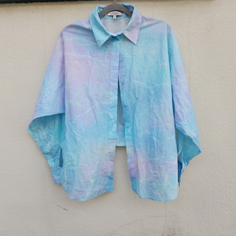 Dorothee Schumacher Tie Dye-Print Knotted Shirt - Picture 2 of 10